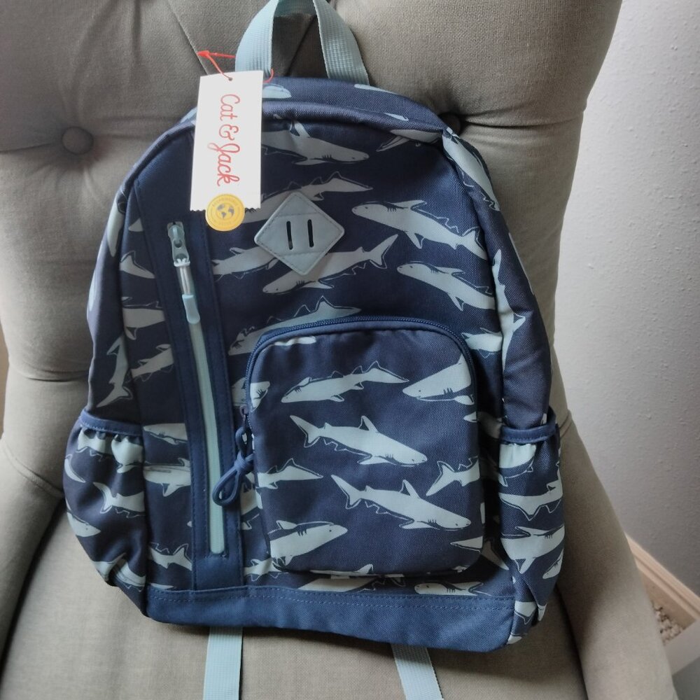 Cat & Jack childs "shark" backpack